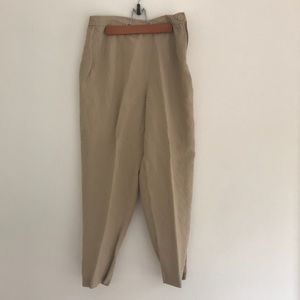 Linen blend pants